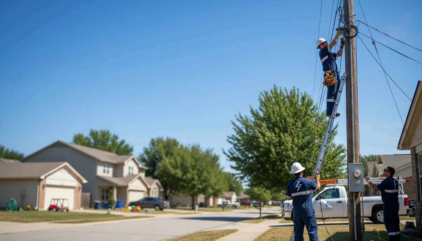 Residential electrician providing installation services in Huntsburg, OH